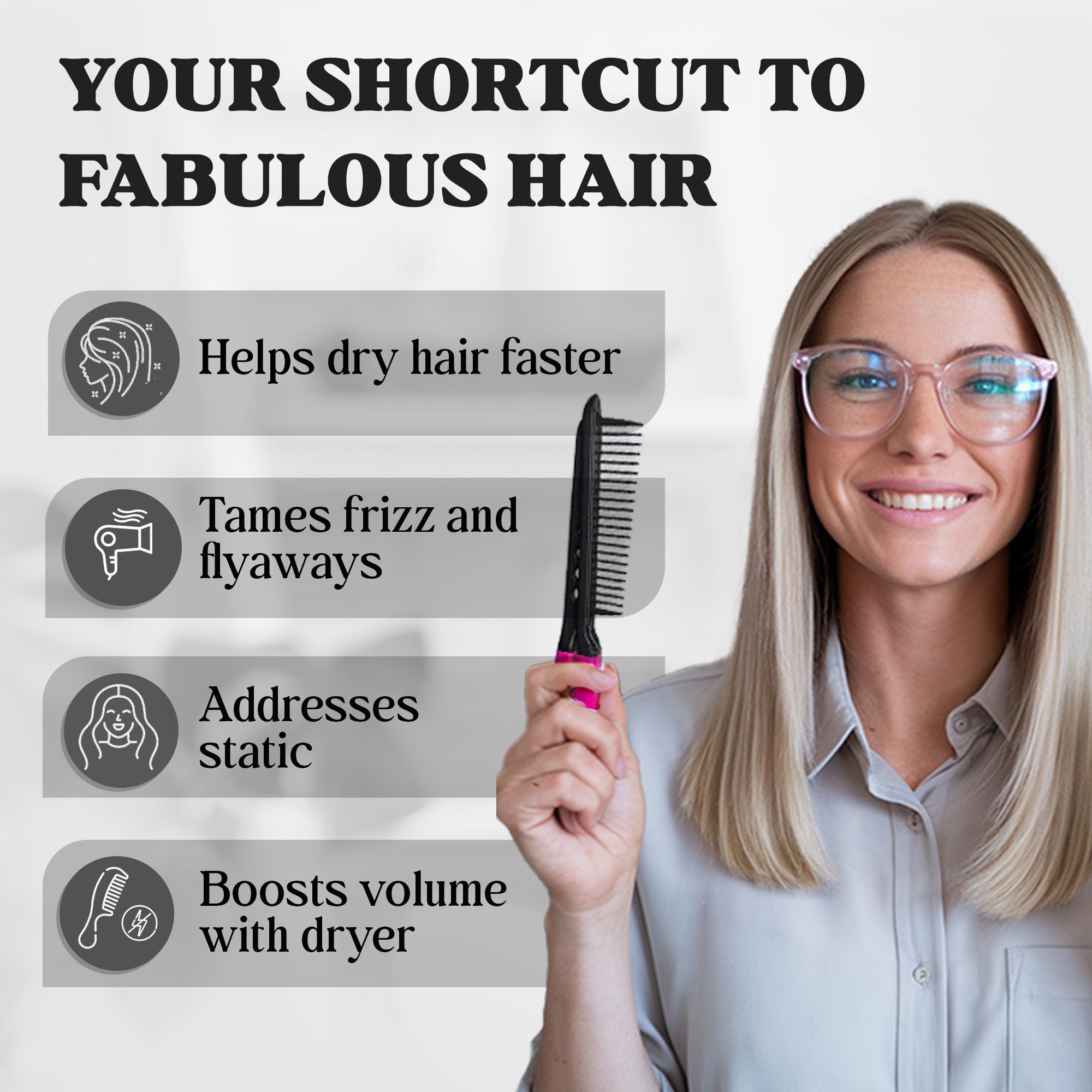 Herstyler Easy Comb - Pink