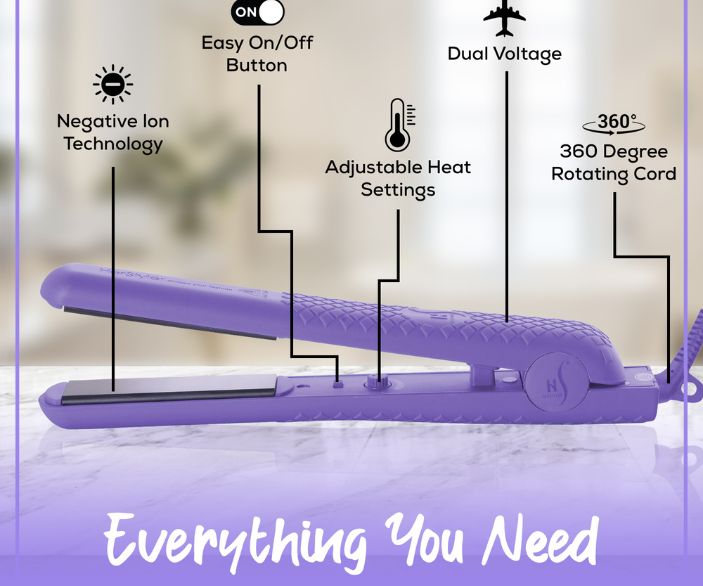 Herstyler Colorful Seasons Ceramic Flat Iron - Purple