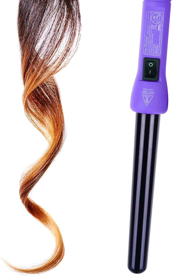 herstyler curling iron purple