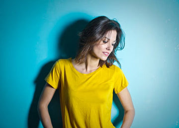 Woman with a modern, voluminous hairstyle
