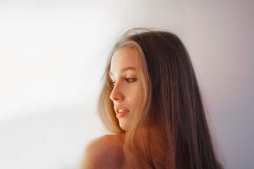 Woman with silky, smooth long hair