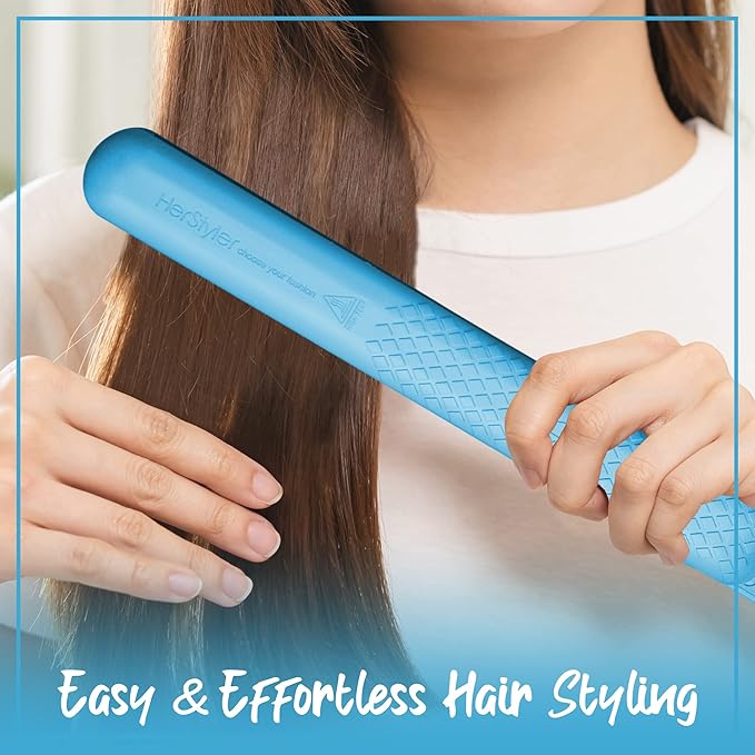 Herstyler Colorful Seasons Ceramic Flat Iron - Blue