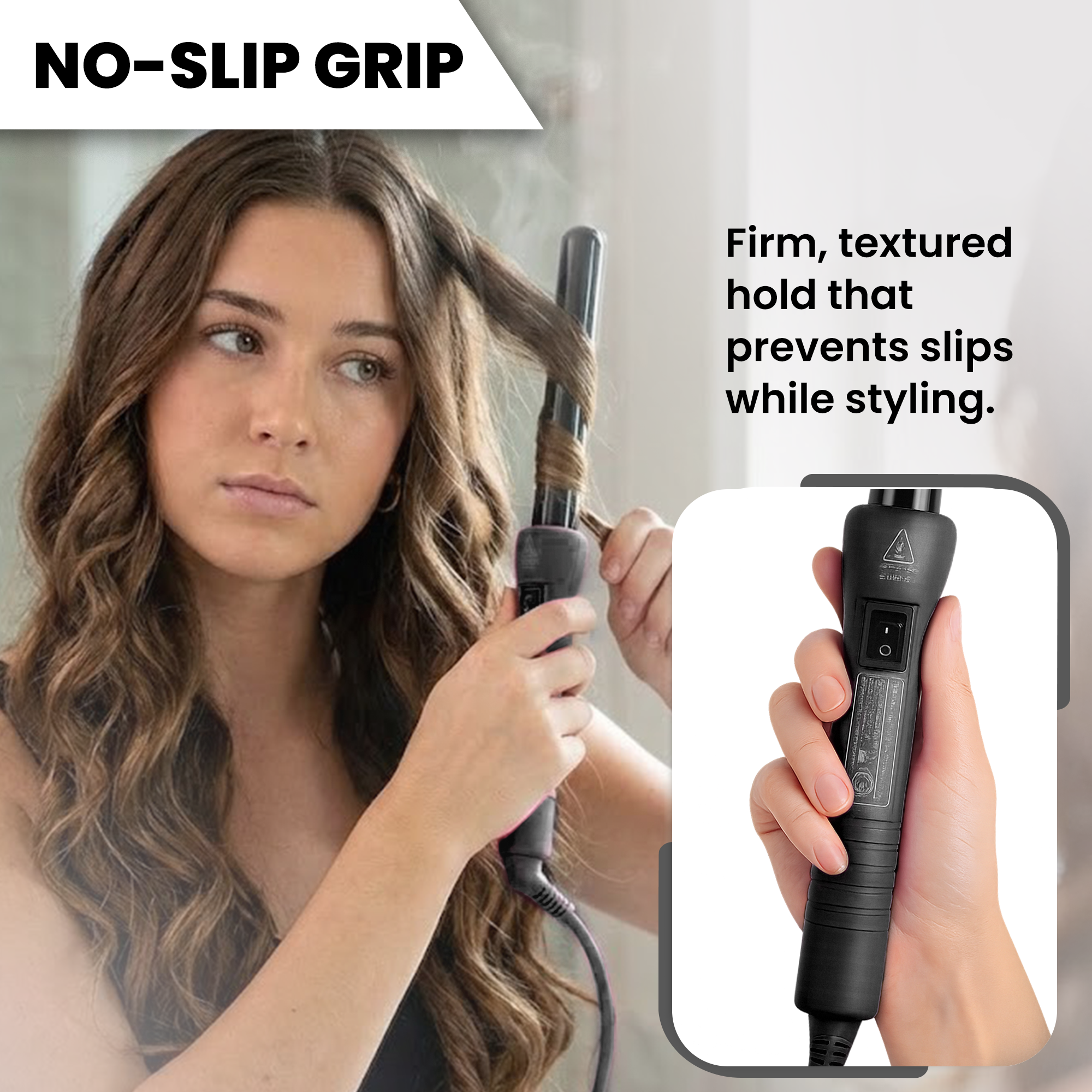 Herstyler Grande Ceramic Curling Iron - Black