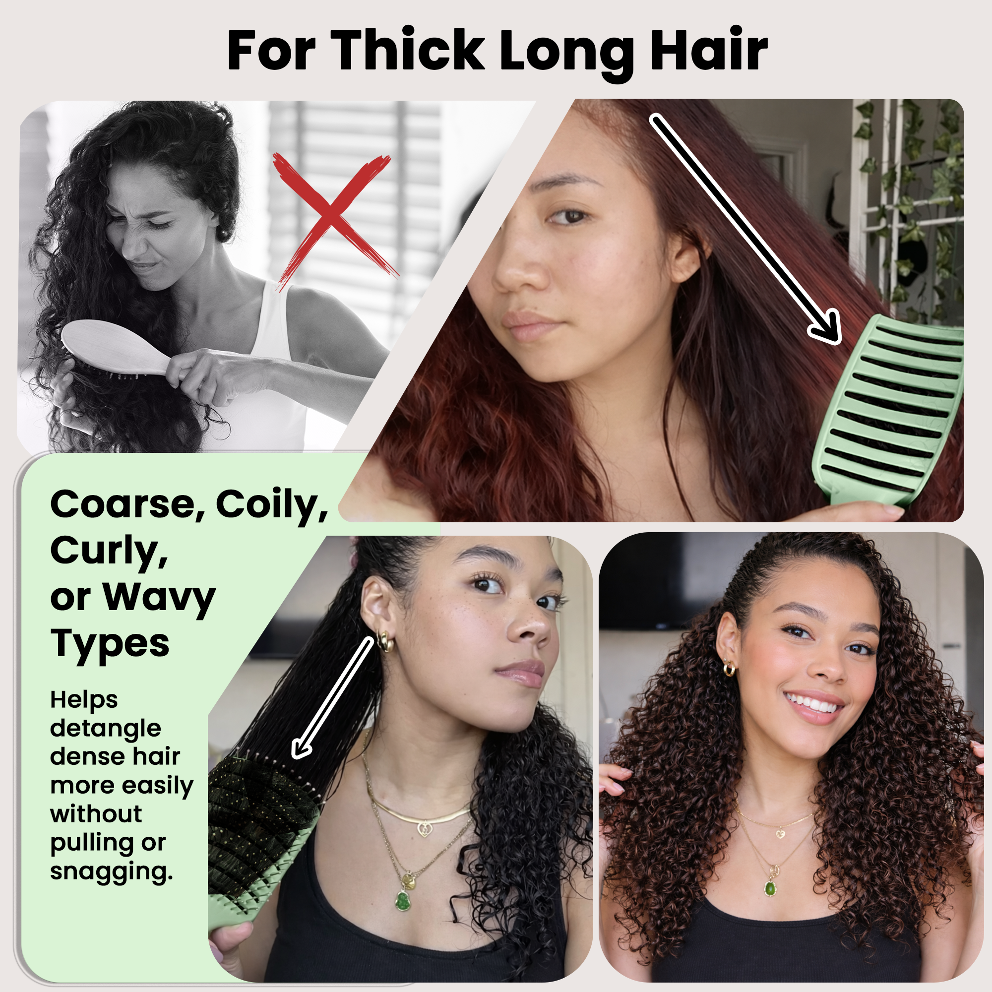 Herstyler Professional Vented Hair Brush - Green Goddess