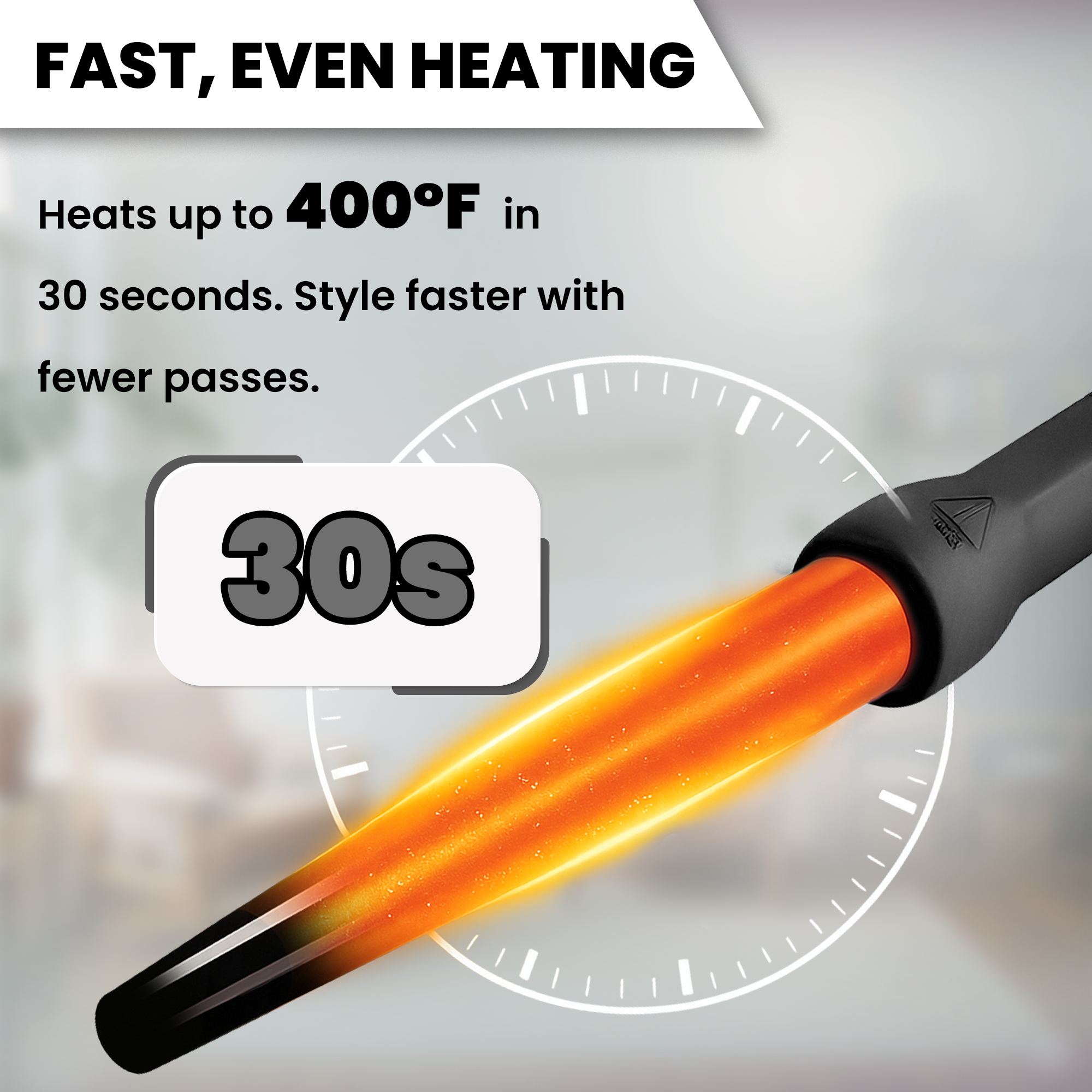 Herstyler Grande Ceramic Curling Iron - Black