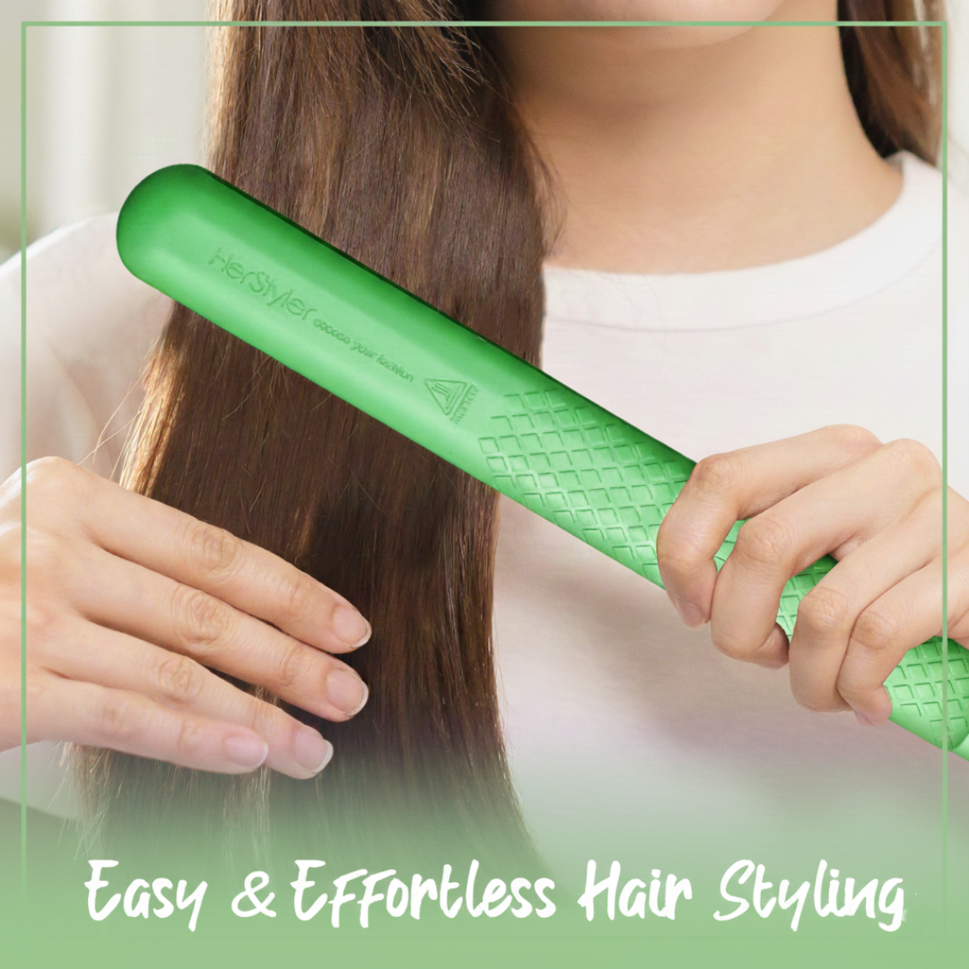 Herstyler Colorful Seasons Ceramic Flat Iron - Green