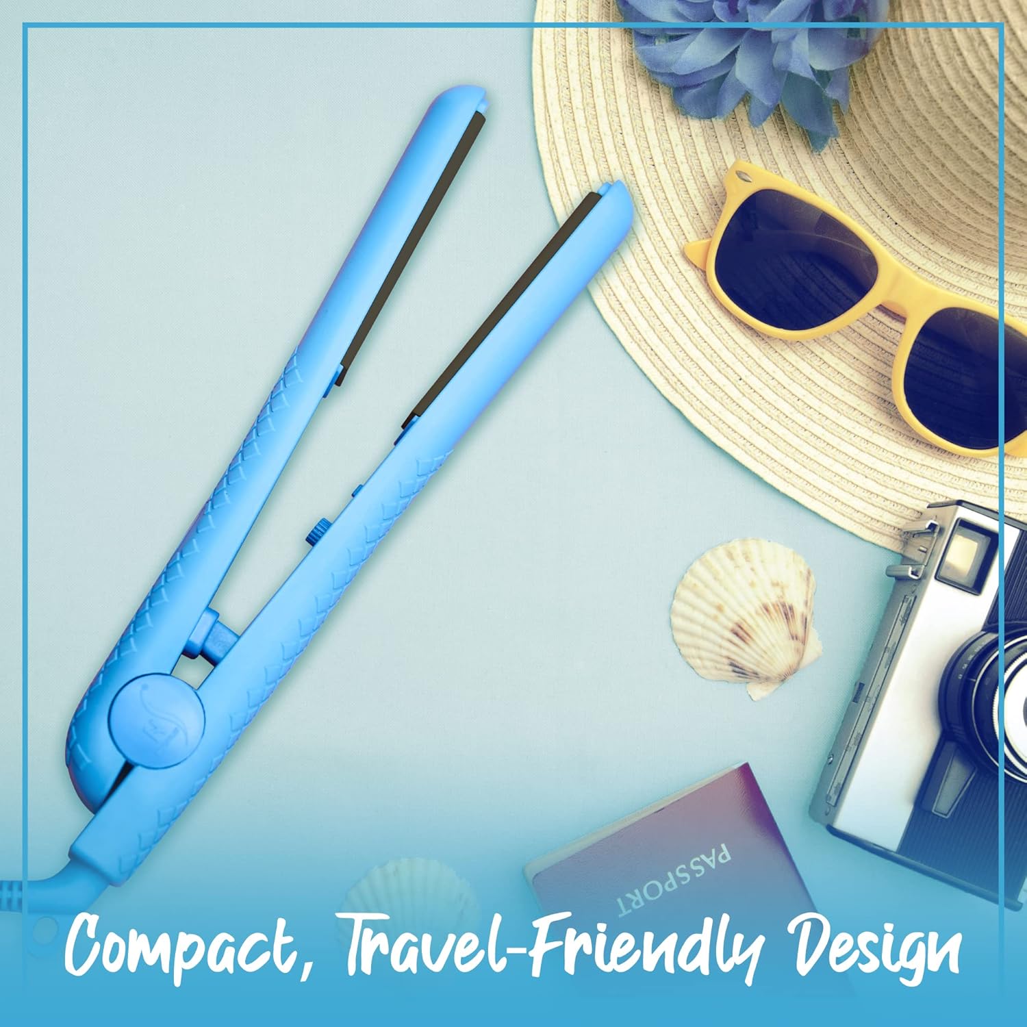 Herstyler Colorful Seasons Ceramic Flat Iron - Blue