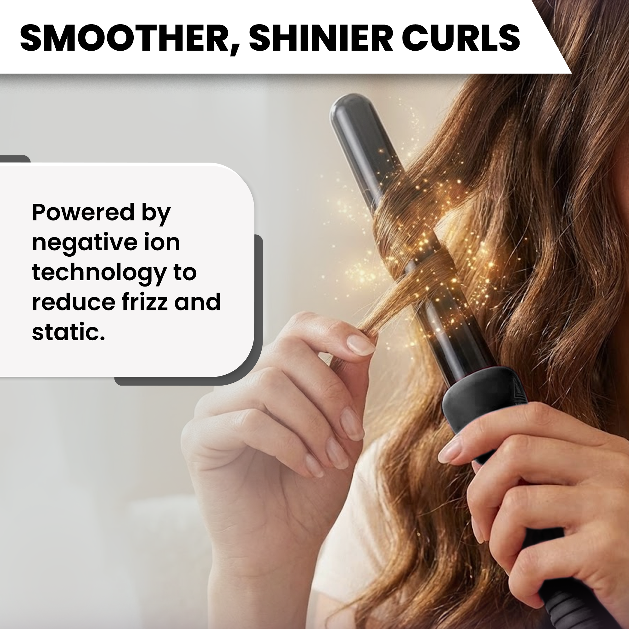 Herstyler Grande Ceramic Curling Iron - Black