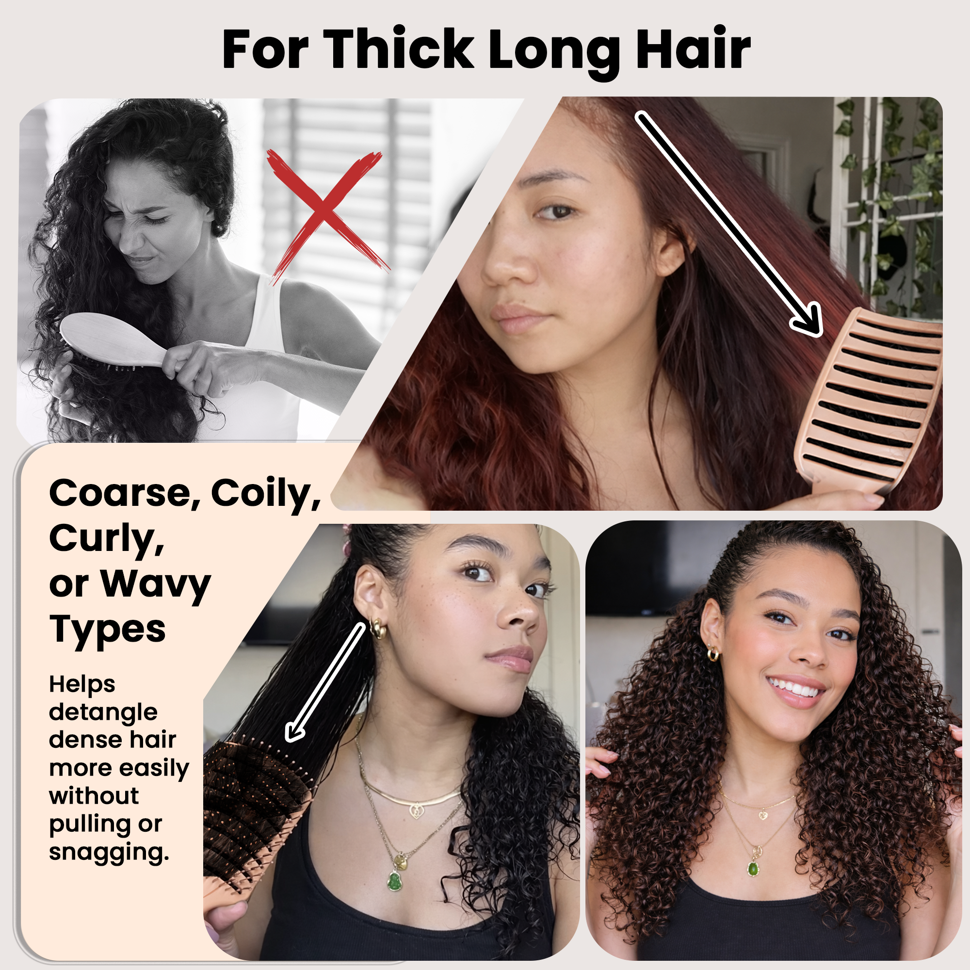 Herstyler Professional Vented Hair Brush - Rosy Roots