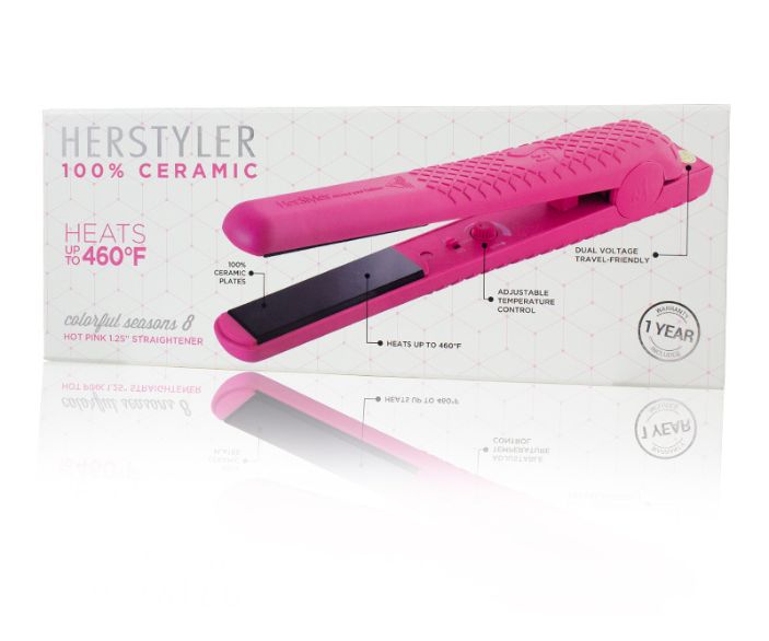 Colorful Seasons Ceramic Flat Iron - Purple