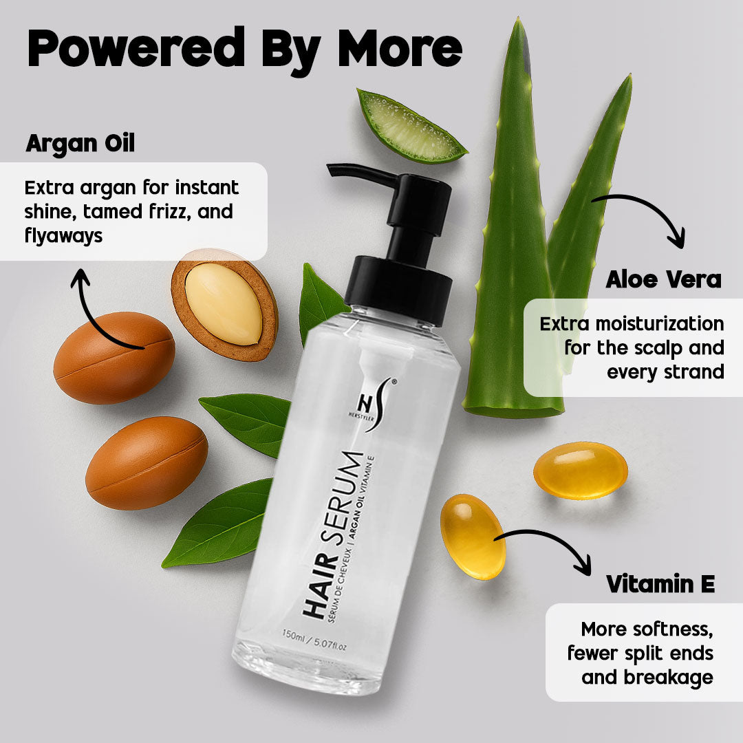 HerStyler Argan oil hair serum - big bottle