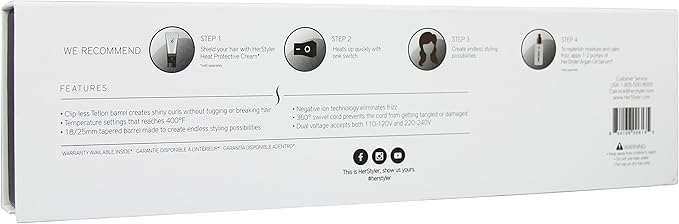 herstyler ceramic curling iron