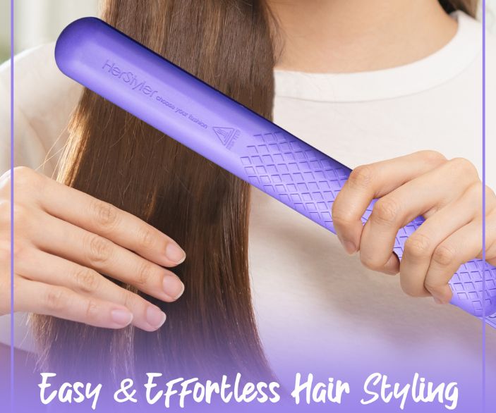 Colorful Seasons Ceramic Flat Iron - Purple