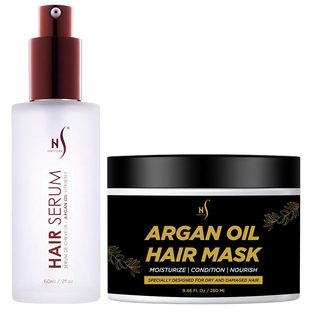 Herstyler Argan Oil Hair Serum and Hair Mask Set